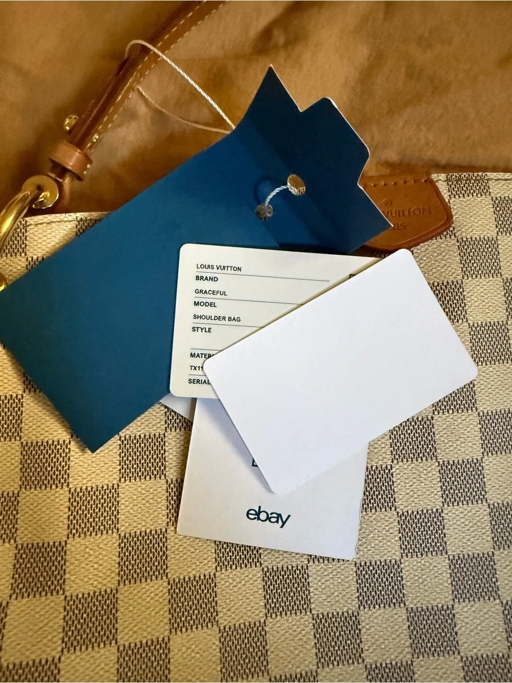 Louis Vuitton Graceful PM Damier Azur Handbag